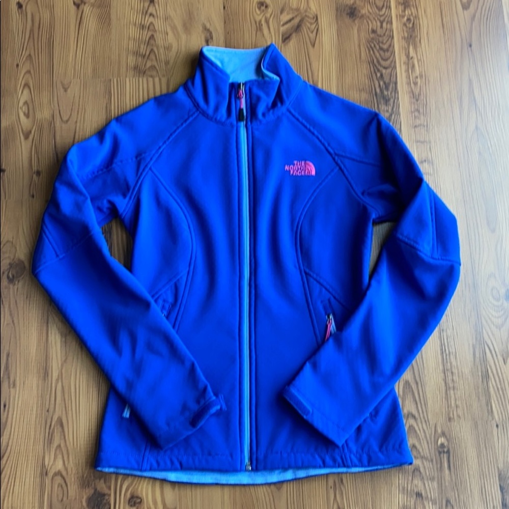 North Face Royal blue zip up jacket